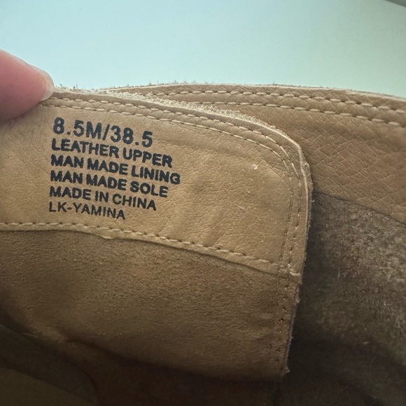 Lucky Brand 8.5 wedge leather booties - Picture 4 of 7